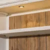 Liberty Furniture 498-ENTW-ECP Morgan Creek - Entertainment Center With Piers - Antique White / Wirebrushed Tobacco Accents
