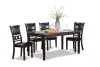 New Classic D1701-160-EBY New Classic D1701-160-EBY Gia - 5 Piece Dining Set (Table & 4 Chairs) - Ebony