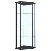 CoasterEssence 953234 Zenobia - 4-Shelf Curio Cabinet Display Case - Black