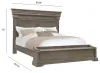 Pulaski Furniture P413-BR-K5 Pulaski Furniture P413-BR-K5 Madison Ridge - California King Panel Bed - Natural Bark