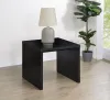 Coaster Fine Furniture 706227 Knapp - Engineered Wood Square Side End Table - Black