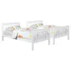 Coaster Fine Furniture 460244N-SM Chapman - Wood Twin Over Twin Bunk Bed With Mattress - White