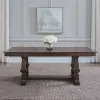 Liberty Furniture 765-DR-TRS Provence Park - Trestle Table - Chateau Brown