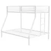 Coaster Fine Furniture 460365WHT Alevera - Metal Twin Over Full Bunk Bed With Ladder - White