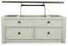 Ashley Furniture T637-20 Bolanburg - Lift Top Cocktail Table - White / Brown / Beige