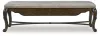 Ashley Furniture D947-00 Maylee - Upholstered Storage Bench - Dark Brown