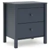 Ashley Furniture EB1528-292 Simmenfort - Two Drawer Night Stand - Navy Blue
