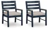 Ashley Furniture PCP587-601A East Beach - Arm Chair With Cushion (Set of 2) - Blue