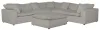 Jackson Furniture Industries 4445/31/59/28/6-26 Jackson Furniture Industries 4445/31/59/28/6-26 Posh - 6 Piece Modular Sectional With 2 Armless, 3 Corners, 1 Cocktail Ottoman - Dove