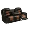New Classic U7005-30-BRN Nikko - Sofa With Dual Recliner - Two Tone Brown