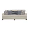CoasterElevations 511091 Glenn - Upholstered English Arm Sofa - Light Gray And Blue