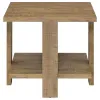Coaster Fine Furniture 707717 Dawn - Square Engineered Wood End Table - Mango Brown