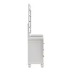 New Classic 02-9698W-VM New Classic 02-9698W-VM Valentino - Vanity Table & Mirror - White