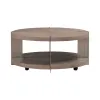 Liberty Furniture 754-OT1010 Harlow - Round Cocktail Table - Sandstone & Satin Nickel