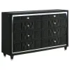 Coaster Fine Furniture 223161KE-S5 Lorient - 5-Piece Eastern King Bedroom Set - Black