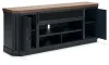 Ashley Furniture W402-68 Landocken - XL TV Stand W/Fireplace Option - Brown / Blue