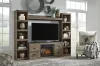 Ashley Furniture EW0446W9 Trinell - 4-Piece Entertainment Center With 60