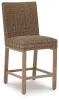 Ashley Furniture P749-130 Walton Bridge - Barstool (Set of 2) - Driftwood