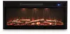 Ashley Furniture W100-703 Entertainment Accessories - Fireplace Insert With Faux Birch Log Set - Black