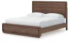 Ashley Furniture PCB386B5 Fortlorn - California King Panel Bed - Walnut Brown