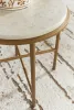 Ashley Furniture T643-6 Ashley Furniture T643-6 Alben - Round End Table - Antique Gold