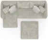 Jackson Furniture Industries 2306/73/75/28-01 Jackson Furniture Industries 2306/73/75/28-01 Bucktown - 2 Piece Sofa / LSF Chaise With Extra Thick Cuddler Seat Cushions & Cocktail Ottoman - Parchment