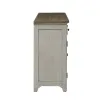 Liberty Furniture 652-SR6838 Farmhouse Reimagined - Server - Antique White / Chestnut Tops