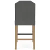 Riverside Furniture 92617 Riverside Furniture 92617 Mix-N-Match Chairs - Clipped Top Upholstered Stool (Set of 2) - Dark Gray