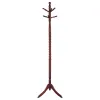 CoasterEveryday 3058 Riona - 6 Hook Freestanding Wood Coat Rack Hat Hanger - Merlot