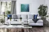 Furniture of America SM2671-SECT Ornella - Sectional - Light Gray / Blue