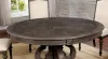 Furniture of America CM3150RT Arcadia - Round Dining Table - Rustic Natural Tone / Ivory