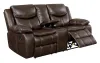 Furniture of America CM6981BR-LV Pollux - Loveseat - Brown