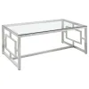 Coaster Fine Furniture 703738-S3 Merced - 3 Piece Rectangular Coffee And End Table Set - Nickel