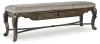Ashley Furniture D947-00 Maylee - Upholstered Storage Bench - Dark Brown