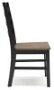 Ashley Furniture D634-01 Wildenauer - Dining Room Side Chair (Set of 2) - Brown / Black