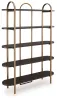 Ashley Furniture A4000589 Brentmour - Bookcase - Brown / Gold Finish