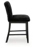 Ashley Furniture PCD571-124 Mervannie - Upholstered Barstool (Set of 2) - Black