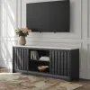 Ashley Furniture W2616-468 Cadmori - XL TV Stand With Fireplace Option - Black / White