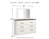 Ashley Furniture B1190B1 Ashley Furniture B1190B1 Gerridan - Dresser, Mirror - White / Gray