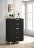 CoasterEveryday 224455 Kendall - 5-Drawer Bedroom Chest - Black