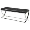 CoasterEssence 501156 Walton - Leatherette Upholstered Tufted Accent Bench - Black