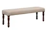 Furniture of America CM3133BN Hurdsfield - Bench - Antique Cherry / Beige