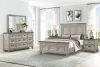 New Classic 00-2114-35N New Classic 00-2114-35N Mariana - 5/0 Queen 5 Piece Bedroom Set (Bed & Dresser & Mirror & 2 Nightstands) - Gray
