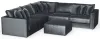 Jackson Furniture Industries 2245/36/31/59/37/12-23 Remington - 5 Piece Modular Sectional And 1 Included Cocktail Ottoman - Slate