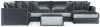 Jackson Furniture Industries 2245/36/31/59/76/12-23 Jackson Furniture Industries 2245/36/31/59/76/12-23 Remington - 5 Piece Modular Sectional (RSF Chaise) And 1 Included Cocktail Ottoman - Slate