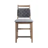 Intercon OS-BS-1370C-WCT-K24 Oslo - Woven Stool - Weathered Chestnut