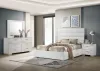 Coaster Fine Furniture 203511T-S4 Felicity - 4 Piece Twin Bedroom Set - White High Gloss
