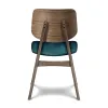New Classic D1651-20-FGR Oscar - Chair With Cushion (Set of 2) - Walnut / Forest Green