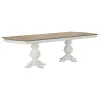 Liberty Furniture 244-DR-2PS Magnolia Manor - Double Pedestal Table - Antique White