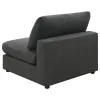 CoasterEssence 551324 Serene - Upholstered Armless Chair - Charcoal